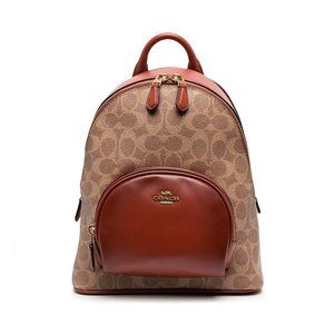 Coach Carrie Polished Pebble B4/Tan Backpack